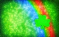 Shamrock Rainbow Sparkle Background