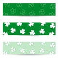 Shamrock seamless banners