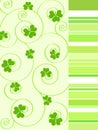 Shamrock and spiral design