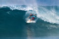 Shane Dorian Surfing in the Pipeline Masters Royalty Free Stock Photo