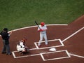 Shane Victorino waits on incoming pitch