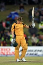 Shane Watson celebrates on his century Royalty Free Stock Photo