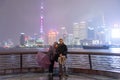 Shangahi. Panorama of the city from the Bund