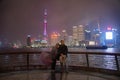 Shangahi. Panorama of the city from the Bund