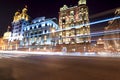Shanghai bund night scene Royalty Free Stock Photo