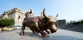 Shanghai Bund Wall Street Bull