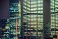 Shanghai business district at night Royalty Free Stock Photo