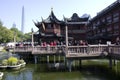 Shanghai Chenghuangmiao old city temple yuyuan garden Royalty Free Stock Photo