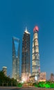 Shanghai, China - April 30, 2017 : Ji Mao, Shanghai Tower and Sh Royalty Free Stock Photo