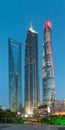 Shanghai, China - April 30, 2017 : Ji Mao, Shanghai Tower and Sh Royalty Free Stock Photo