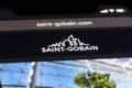 close up Saint-Gobain company brand logo