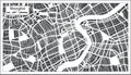 Shanghai China City Map in Retro Style. Outline Map Royalty Free Stock Photo