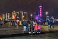 Urban Night Scene at The Bund, Shanghai, China005 Royalty Free Stock Photo