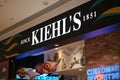 Close up Kiehl`s store sign and logo