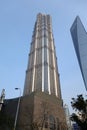 Jin Mao Tower from the floor in Shanghai, Royalty Free Stock Photo