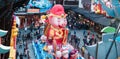 Shanghai, China - Jan. 26, 2019: Lantern Festival in the Chinese New Year Pig year, morning view of colorful lanterns Royalty Free Stock Photo