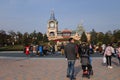 Tourists enjoy activities inside the Shanghai Disneyland , China