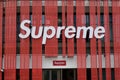 Facade of supreme Italia store