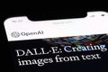 DALL-E brand logo on OpenAI website