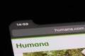 close up Humana company brand logo Royalty Free Stock Photo