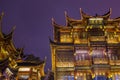 Shanghai, China - May 22, 2018: Old street near Yuyuan garden Garden of Happiness in center of Shanghai