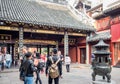 At the 600-year-old Old City God Temple, Shanghai, China Royalty Free Stock Photo