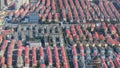 Aerial view of Lujiazui Residential District it is located on the east side of the Huangpu Royalty Free Stock Photo