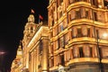 Shanghai Customs House in night time, Built in 1927, it is originally named Jianghai Custom Royalty Free Stock Photo