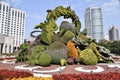 Amazing Flower displays in The Peoples Square, Shanghai. Shanghai, China. October 25, 2018.