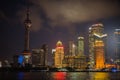 SHANGHAI, CHINA: Pudong district view from The Bund waterfront area.