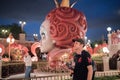 Alice in Wonderland Maze in Shanghai Disneyland, China. Royalty Free Stock Photo