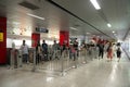 Shanghai Metro Yuyuan Garden station automatic ticket gates in Shanghai, China