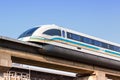 Shanghai Transrapid Maglev magnetic levitation train station in China Royalty Free Stock Photo