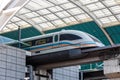 Shanghai Transrapid Maglev magnetic levitation train station in China Royalty Free Stock Photo