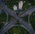 Shanghai streets and intersections Royalty Free Stock Photo