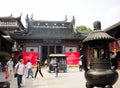 Shanghai City of God Temple Grounds Royalty Free Stock Photo