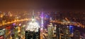 Shanghai city at night Royalty Free Stock Photo