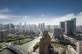 Shanghai cityscape, high angle view