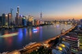 Nightfall of Shanghai Royalty Free Stock Photo