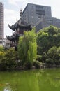 Shanghai confucius temple kui xing pagoda and pond