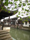 Shanghai historic town and riverside landscape