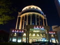 Shenzhen, China: the Shanghai Hotel night landscape Royalty Free Stock Photo