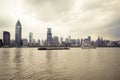 Shanghai huangpu river and the the bund