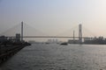 Shanghai Huangpu River and Nanpu Bridge