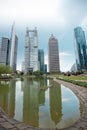 Shanghai lujiazui central greenbelt park Royalty Free Stock Photo