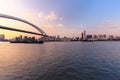 Shanghai Lujiazui Cityscape during the sunset Royalty Free Stock Photo