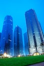 Shanghai lujiazui financial centre at night Royalty Free Stock Photo