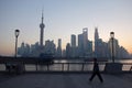 Shanghai lujiazui in the morning Royalty Free Stock Photo