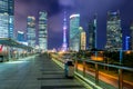 Shanghai Lujiazui skyscraper finance district in Shanghai, China. Royalty Free Stock Photo