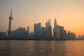 Shanghai lujiazui at sunrise Royalty Free Stock Photo